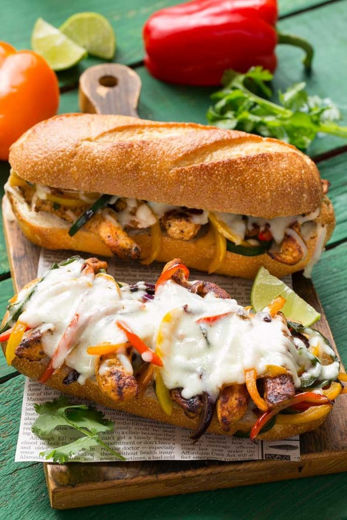 Minute Fajita Chicken Cheesesteak: Quick Weeknight Dinner